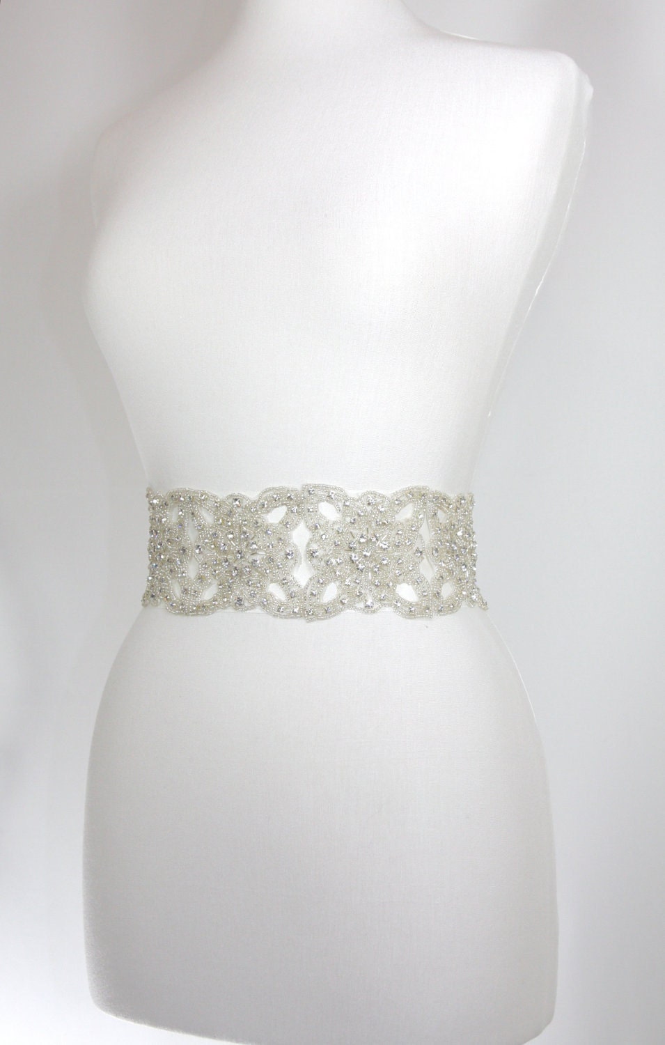 3" Bridal Belt Sash - wedding gown sash
