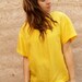 SILK 90s SHEER OVERSIZE slouchy boxy yellow blouse