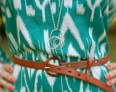 Big Silver Twist Necklace - Long