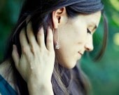 Dangle Silver Twist Earrings