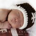 Baby Boy Football Beanie Crochet Hat Pattern (459)
