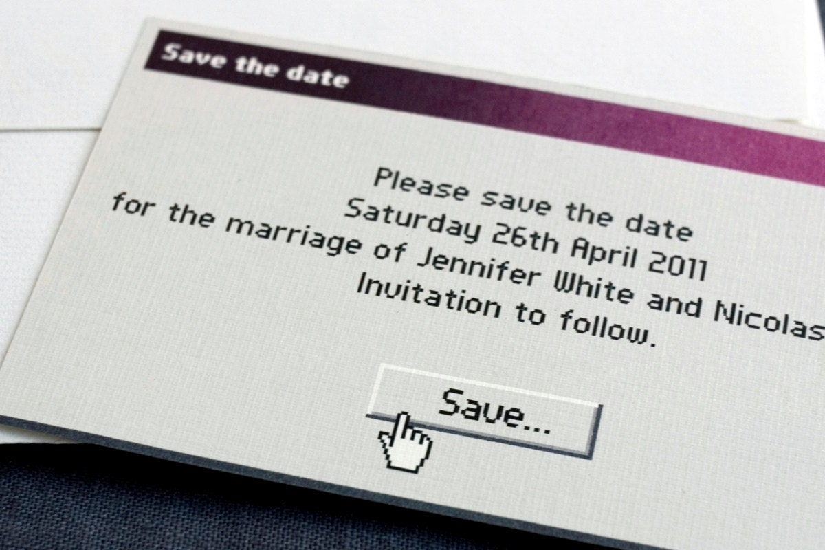 Funny printable Save the date card / Unusual Std / "Save As..."