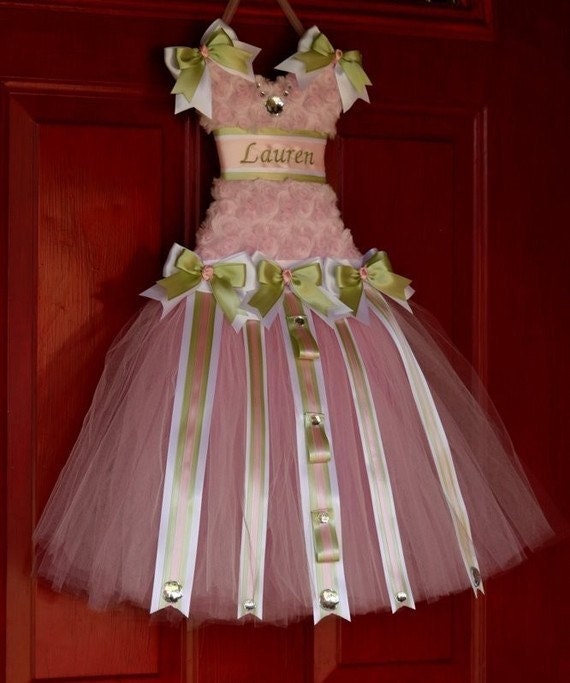 Tutu Bow Holder--Shabby Chic-- Medium