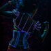 Clear PVC with lilac glowing trim shrug from Artifice XS/S (photoshoot sample, ready to ship)