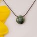 Raw Emerald necklace - Oxidized Silver Necklace - Gemstone necklace  - May Birthstone necklace