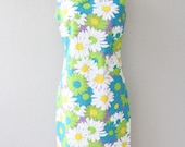 Vintage 1960s inspired handmade shift dress. Custom made to your measurements.