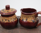 Ceramic Cream & Sugar Set // Handmade Pottery for Your Kitchen