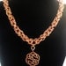Copper Byzantine Celtic Necklace