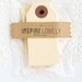 As seen in Country Living - 20 Mini Gift Tags - Manila