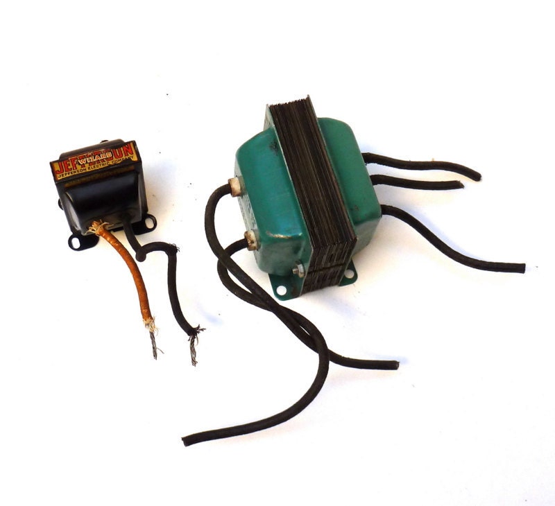 Vintage Electric Transformers, Set of 2, Antique, Indistrial, Electrical Parts, 1920s.  Paperweight, Decor, Stylist Prop, Los Angeles