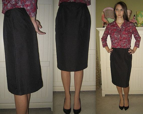 Items Similar To Oh Mickey Vintage 80s Pencil Skirt