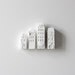 cityscape architectural wall installation - unglazed porcelain wall decor