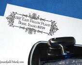 Art Nouveau Custom Elegant Return Address Pretty Art Nouveau Wedding Address Personalized Rubber Stamp