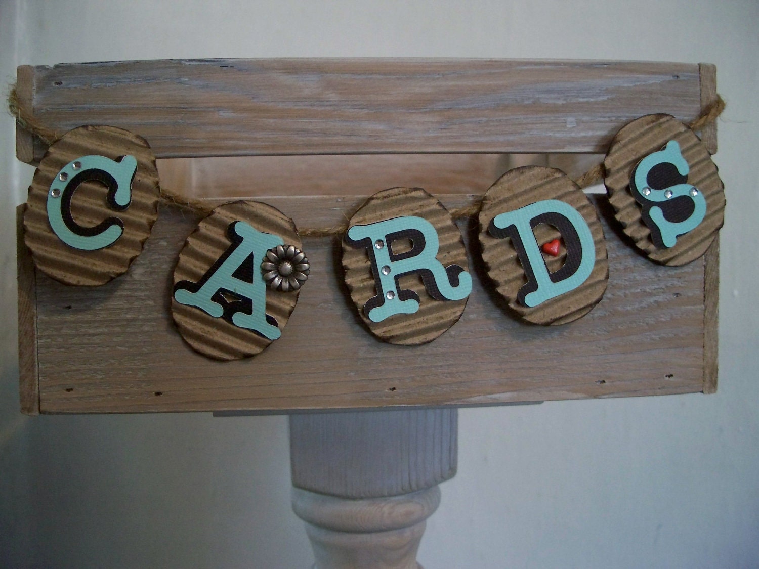Wedding Card Holder, Stand Alone Card Box, Rustic, Shabby Chic