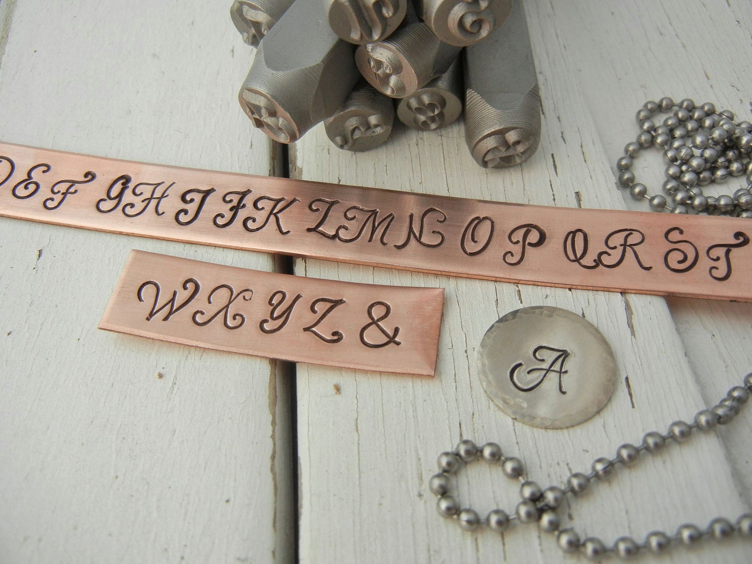 6mm UPPERCASE MONOGRAM Font Letter Punch Set - Jewelry Stamps - Metal Stamping Supplies