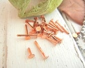 Riveting Supply - Nail Head Rivet - 1/2" Solid Copper Nail Head Rivets - Pack of 100.
