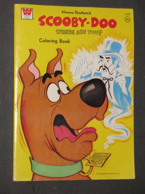 1974 Scooby Doo Where are you..... Coloring Book by MostlyBooks