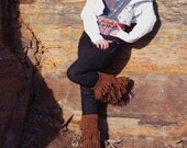Vintage 80's white leather Chia jacket