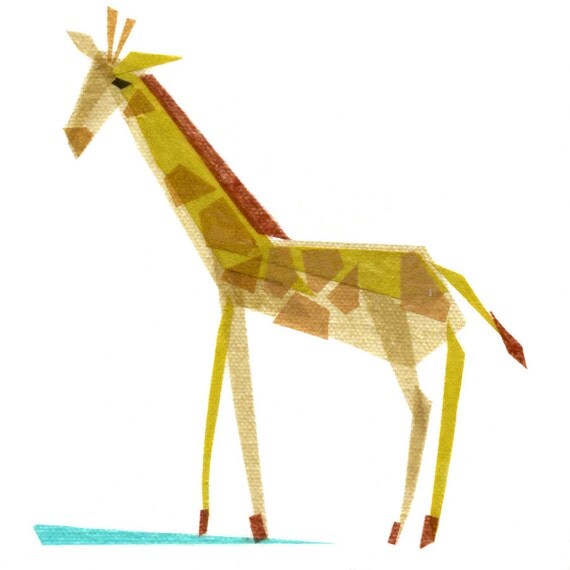 emma giraffe - print