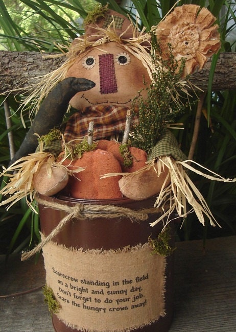 212 Prim Scarecrow in Can E Pattern
