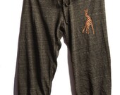 long winded Giraffe Pants, Capris, Yoga Pants, Pajamas, S,M,L,XL