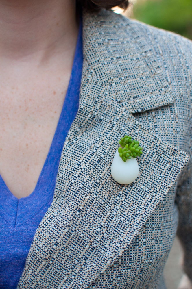 Wearable Planter No. 6, Lapel Pin