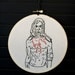 Iggy Pop Hand Embroidered Art.