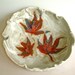 Leaf Serving Bowl, Ceramic bowl, Japanese Maple, fall decor, Maple Leaf bowl, Thanksgiving decor,woodland decor,autumn bowl