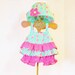BABY Girl RUFFLE SUNSUIT 3 Piece Set Size 6 to 24 months