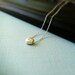 Small silver dot necklace, sterling silver necklace, textured circle