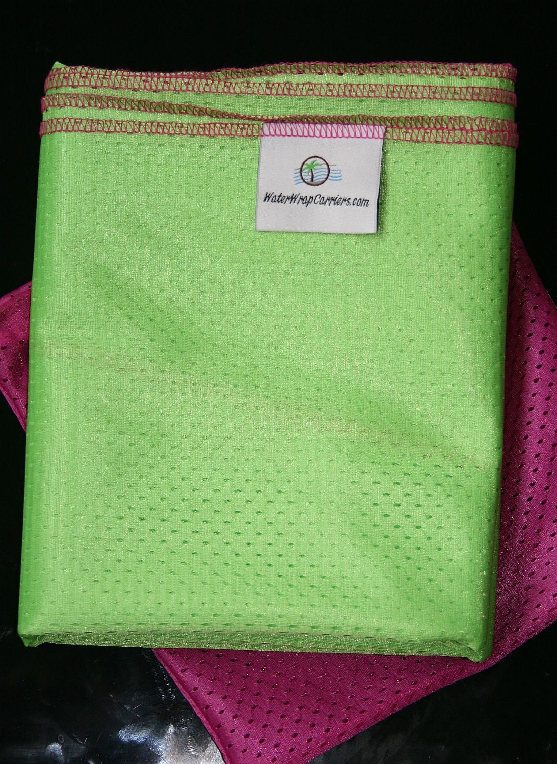 CUSTOM-Beachfront Baby Wrap Carrier- babywearing at the beach, pool, water park or in the shower- Your choice color with contrast serging