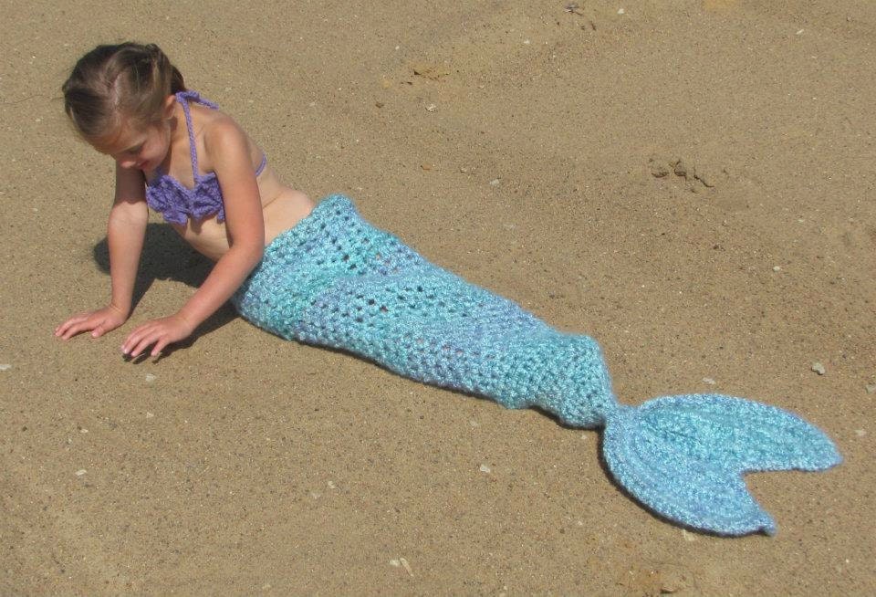 Set of  3 Crochet Patterns for Mermaid Tail, Headband, and Shell Bikini Top Photography Props - Welcome to sell finished items