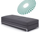 3D Equalizer Burst vinyl Wall DECAL Art, sticker art, room, home and business decor - yoga om floral bliss