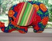 Elephant softie, bright colors