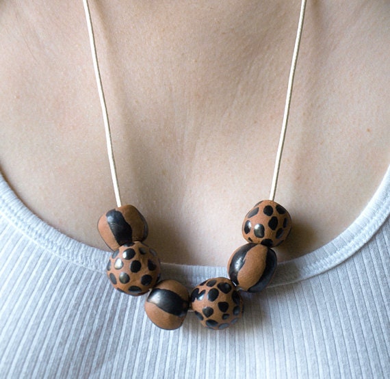Raw Beat: Ceramic Bead Necklace