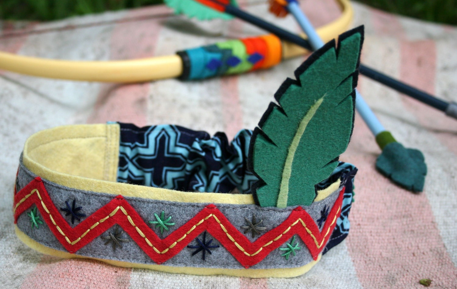 OOAK-Little Indian Head Dress- Smoke Salmon and Lemon Curd