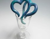 Heart plugs, 6g 4g 2g 0g 00g 7/16 1/2".  Open Heart design, choose your colors. Polymer clay plugs and guages for stretched ear lobes.