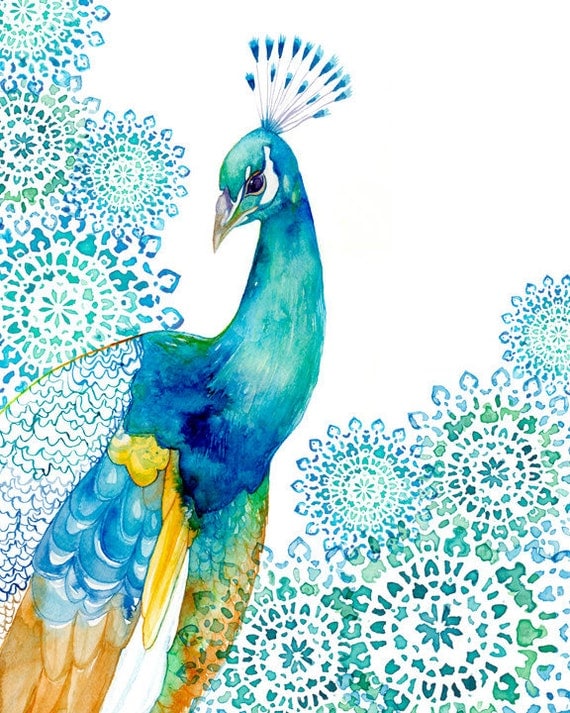 PRINT / Peacock Garden