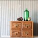Oak Card Catalog // Four Drawer Library File Cabinet