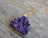 BRAZIL amethyst druzy necklace