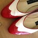 Spectator Pumps Nautical Red & White Size 6 1/2 Vintage Classics