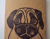 I matter.  Handmade pug greeting card.