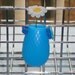 Miniature Blue Bicycle Vase