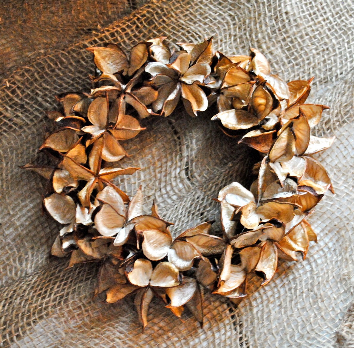 Cotton Bur Wreath - 8" - Natural Cotton Bur - Raw Cotton - Candle Ring - Wedding - Centerpiece - Home Decor - Holiday - Christmas - Gift