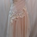 Custom Made One of A Kind Tulle Slant Asymmetrical Long Dress