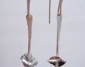 ARTisan Made "Crossroad" Earrings - PMC - Sterling Silver - OOAK