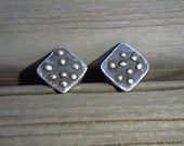 ARTisan Made "Square Dots" Earrings - Fine Silver - OOAK