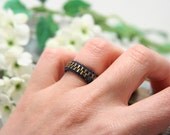 Custom Size Zipper Ring - made from Recycled Blue Jeans zipper