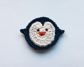 Instant Download - PDF Crochet Pattern - Penguin Applique - Text instructions and SYMBOL CHART instructions