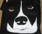 3D Pit Bull Felt IPad/Hip Bag/Purse made from Recycled Water Bottles
